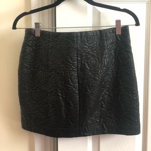 Zara Trafaluc Leather Mini Skirt